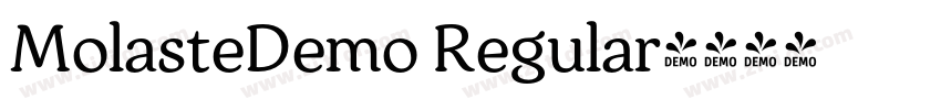 MolasteDemo Regular字体转换